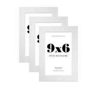 9x6 Photo Frame, Display 9x6 Pictures (22.9 x 15.2cm) Picture Frame for wall Display - White - 3 Pack