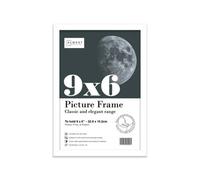9X6 White Picture Frame (22.9 X 15.2Cm) Poster, Photo, Artwork, Gallery Wall Or Print
