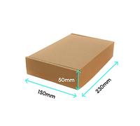 9x6x2 Inch Strong Brown Die Cut Boxes Cartons Postal Packing Tuck-in-Flaps Self Sealing Mailing Shipping cardboard Wrap Kraft Packing Small Parcel Mailing (10)