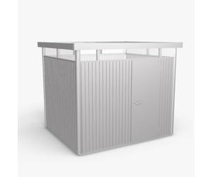 9x8 Biohort HighLine H3 Metal Shed - Single Door - Metallic Silver