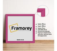(9x9 Inch) Square Size Pink Picture Frame / LW Style Wall Art Frame / Modern Photo Frames