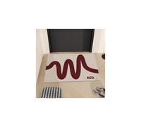(A-1, 100X120cm39.3X47.2in) Entry door floor mat with silk circle, simple interior and exterior door mats, non slip mats at the entrance and exit