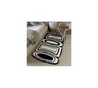 (A-1, 50X80cm 19.7X31.5in) Imitation cashmere bedside blanket, long bedroom ins style, high aesthetic value, no wash, dirt resistant bedroom floor mat