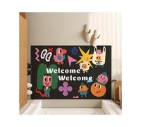 (A-1, 80X100cm 31.5X39.3in) Home floor mat silk ring non-slip and dirt-resistant, leave-in, carpet at the door, bedroom, bathroom, entry bathroom, modern