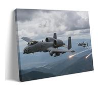 A-10 Thunderbolt Warthog Flying Dirty Poster Canvas Wall Decor Art Painting Prints on Modern Artwork for Living Room,Bathroom,Bedroom,Home 20x30inch(50x75cm)