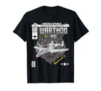 A-10 Warthog Close Air Support Aircraft Comic Book Edition T-Shirt