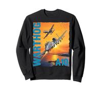 A-10 Warthog Military Aviation Sunset Sweatshirt