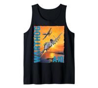 A-10 Warthog Military Aviation Sunset Tank Top