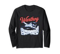 A-10 Warthog Thunderbolt BRRRT Military Jet Long Sleeve T-Shirt