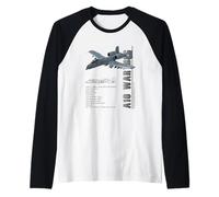 A-10 Warthog Thunderbolt II Jet Fighter Military Aircraft Raglan Baseball Tee
