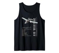 A-10 Warthog Thunderbolt II Jet Fighter Military Aircraft Tank Top