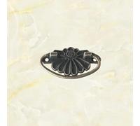 A-1051 Chinese Antique zinc Alloy Cabinet Door Drawer Wooden Box Handle Qinggu Fu Handle(Antique Brass)