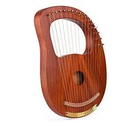 A 16-string Wooden Harp, a Classic Stringed Instrument with Tuning Hammers, Suitable for Musicians, Beginners, and Music Lovers.
