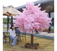 A,2 * 2m/78 * 78in,Artificial Cherry Blossom Tree, Handmade Blossom Trees, Dense Artificial Peach Tree with Solid Wood Trunk, for Wedding Event Indoor Outdoor Party Restaurant Mall Decoration