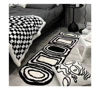 (A-2, 50X80cm 19.7X31.5in) Imitation cashmere bedside blanket, long bedroom ins style, high aesthetic value, no wash, dirt resistant bedroom floor mat