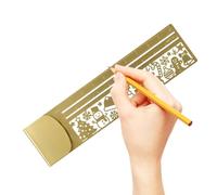 A 2 in 1 Tool that is A Hollow Copper Bookmark and A Ruler with A Scale