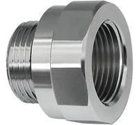 A-211 27mm-2.0 Thread Size Oil Drain Valve Adapter, Silver