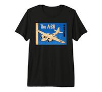 A-26 Invader Twin-Engine WW2 American Aircraft Graphic Premium T-Shirt
