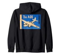 A-26 Invader Twin-Engine WW2 American Aircraft Graphic Zip Hoodie
