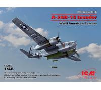 A-26B-15 Invader, WWII American Bomber 1:48 Plastic Model Kit ICM