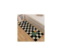 (A-3, 100X150cm 39.3X59in) Checkerboard stroking cats sense home girl ins wind bedroom bedside blanket simple room carpet Xiaohongshu same pad