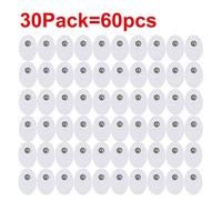 (a-30 Pack (60pcs)) Electrode Pads for TENS Unit Physiotherapeutic Patch Replacement TENS Massage Machine Electronic Physiotherapy Massager Therapy
