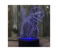 (A) 3d Night Lights Naruto Team Uzumaki Naruto Sasuke Sakura Figure Led Night Lamp