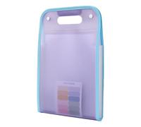 A 4 Colorful Accordion File Organizers File Folder Bag with Large Space Pockets for Offices Schools Documents Storage