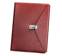 A 4 File Folders for Business Including Password Closure and PU Cover to Maintain Organized and Professional Workspaces Business Contract Folders