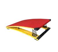 A 4 Springs Gymnastics Springboard for Kids Vaulting, Thickened Hardwood Springboard, Elastic Board Home Room Athletics Training Ground,Green-60X120CM ()