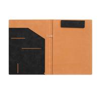 A 4 Writing Case with Closure Business Folder Multifunctional Leather Clip Board Conference Folder for Office