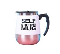 (A) 400/450ml Automatic Electric Magnetic Self Stirring Mug Coffee Milk Mixing Mug Smart Stainless Steel Juice Mix Cup