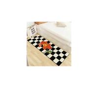 (A-5, 50X80cm 19.7X31.5in) Imitation cashmere bedside blanket, long bedroom ins style, high aesthetic value, no wash, dirt resistant bedroom floor mat