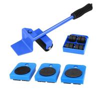 A 5-piece set of moving artifacts for moving heavy objects, labor-saving moving tools, and furniture blue