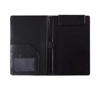A 5 PU Leather Clipboard Bills Board Small File Folders Memo Clipboard Portable Writing Pad for Restaurant School
