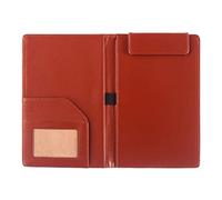 A 5 PU Leather Clipboard Bills Board Small File Folders Memo Clipboard Portable Writing Pad for Restaurant School