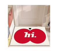 (A-6, 40X60cm 15.7X23.6in) Minimally designed entry-level, dirt resistant silk ring bedroom, living room floor mat, bathroom non slip mat