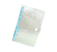A 6 Clear Budget Binder Refillable Planner Binder 6 Rings Round Rings Covers for Refillable Notebook