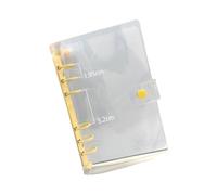 A 6 Clear Budget Binder Refillable Planner Binder 6 Rings Round Rings Covers for Refillable Notebook