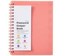 A 6 Spirals Notebook Password Book Address Book with Alphabets Indexed Diary Writing Pad School Supplies for Home Journal Notebook