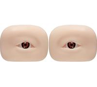 A 7cm Silicone Eyebrow Embroidery Model - 5D Soft Solid Eye Tattoo Practice Tool for Beginners Makeup Training(A)