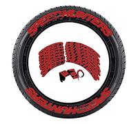A/A 3D Tire Decals Wheel Stickers Kits - Personalized Car Tire Styling Wheel Label, Universal Tyre Lettering Stickers (E)