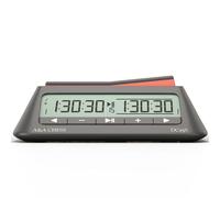 A&A Chess Clock, Digital Chess Timer with 38 Tournament Modes, Stylish Minimalist Design with Rocker, Portable Timer for Chess & Board Games (Black)