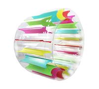 A/A Inflatable Water Wheel Roller Float, Multifunctional Colorful Water Wheel Swimming Pool Rainbow Roller Toy for Kids and Adults Outdoors 40 Inch