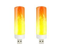 A/A LED Flame Bulb - Flame Effect Light -Like Lantern - Rechargeable, Decorative, White, Energy Efficient, Portable Night Light