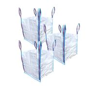 A&A SUPPLIES UK - 1/2 Half a Tonne FIBC Bulk Builders Bags Strong Garden Waste Heavy Duty Industrial Woven Material Jumbo Sacks Ton GB (3 BAGS)