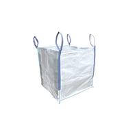 A&A SUPPLIES UK 1 Tonne FIBC Bulk Builders Bag - 90x90x90cm, Heavy Duty Bulk Garden Waste, 1000kg SWL, Industrial Material (1 Bag)