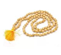 A AARITTO Original Tulsi Wood Mala Beads Necklace || 108 Beads for Yoga & Meditation || Natural Kanthi Tulsi Wood Chain || Pack of 1
