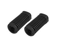 A ABSOPRO 1 Pair Black Motorcycle Foot Pegs Foot Pedal Cover Rubber Footrest Pad for JH 70 Item Replacement