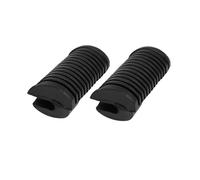A ABSOPRO 1 Pair Black Motorcycle Front Foot Pedal Cover Rubber Footrest Pad Item Replacement